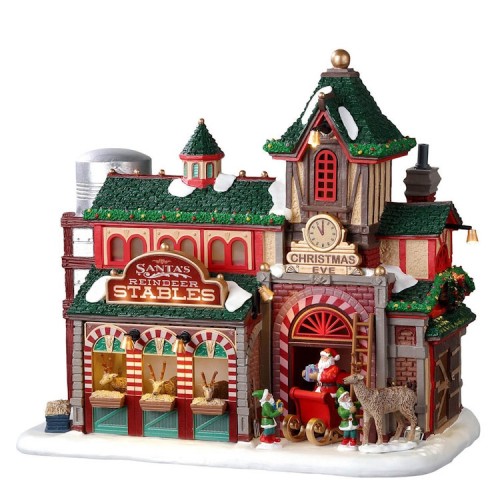 Santa's Reindeer Stables Lemax