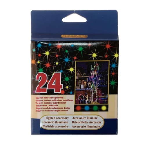 Super Bright 24 Multi Color Light String Lemax