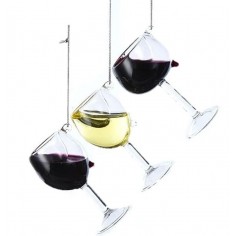 4"GLASS WINE GLASS ORN...