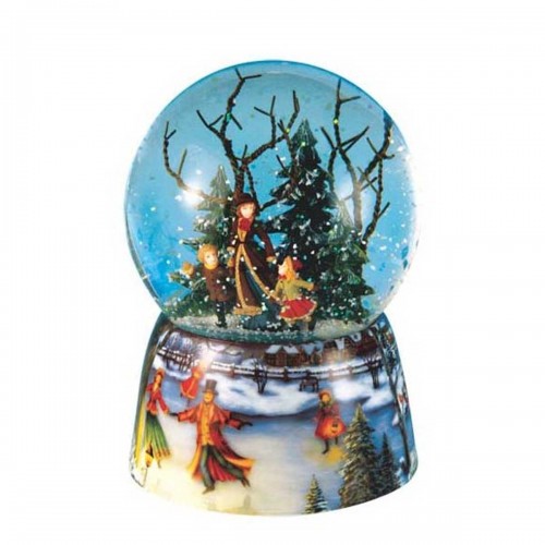 Water globe ice skaters Ø10cm