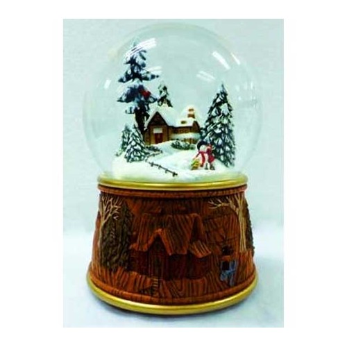 Snow globe made of poly stone Ø10cm