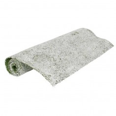 Lawn mat green with snow...