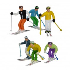 Figurines Standing Skis 6Pc...