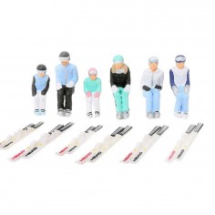 Sitting Skiers Figures