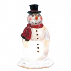 Snowman lighted