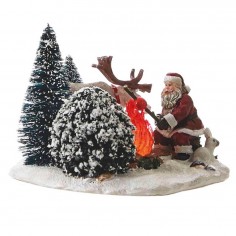 Santa with campfire Luville