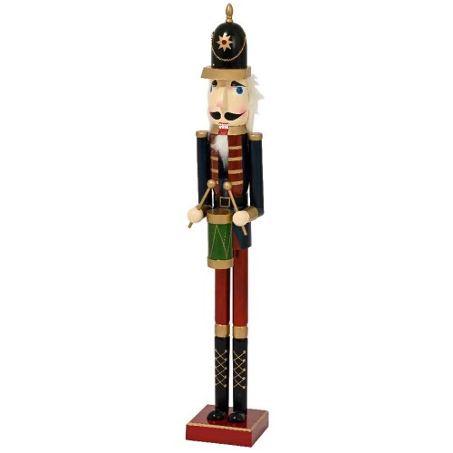 Nutcracker pinewood with drum 120cm