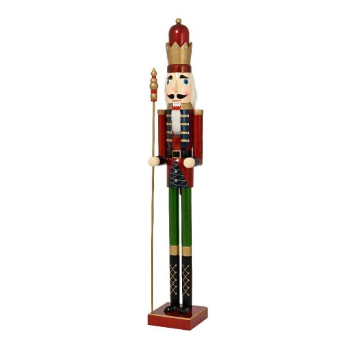 Nutcracker firwood with scepter 89cm