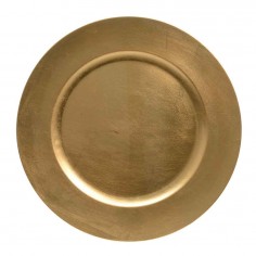 Deco plate golden