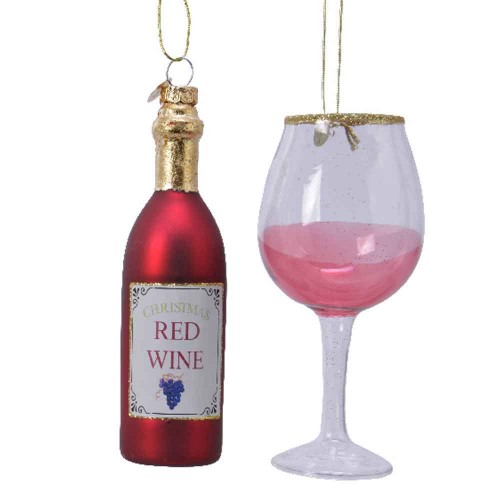 Red wine ornament