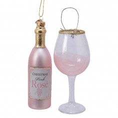 Rose wine ornament