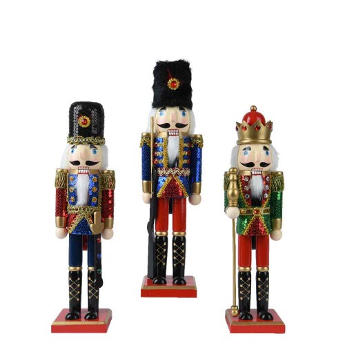 Nutcracker pinewood spangle 38cm