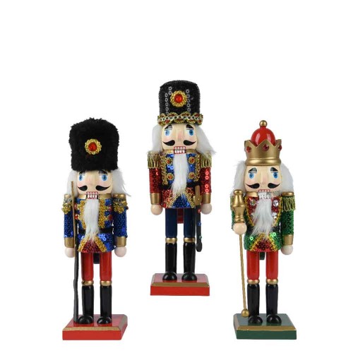 Nutcracker pinewood spangle 25cm