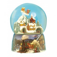 Water globe Santa and train...