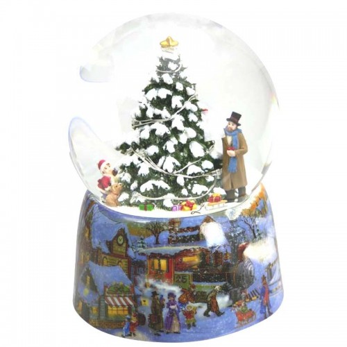 Globe illuminated Christmas tree 10cm