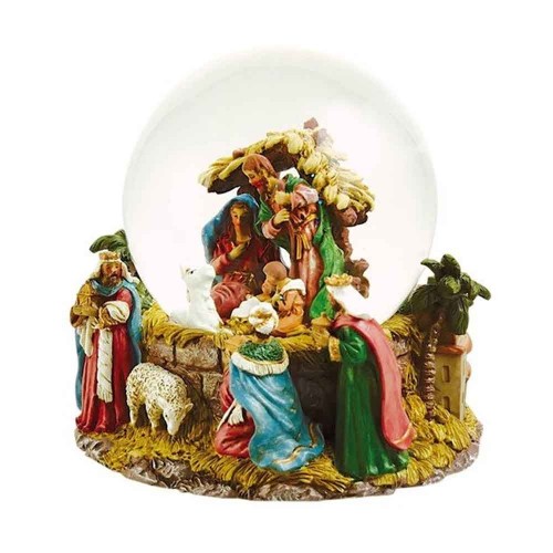 Globe crib with sheep 15,5cm