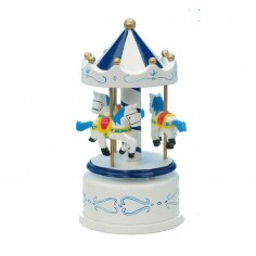 Wooden carousel blue/white...