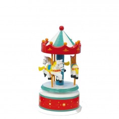 Wooden carousel red/white...