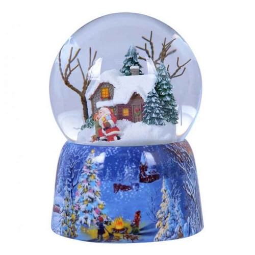 Snow globe Christmas house 10cm