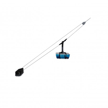 Ski Lift Manual Piz Val Gronda E5 + 1 Cabin Black/Blue